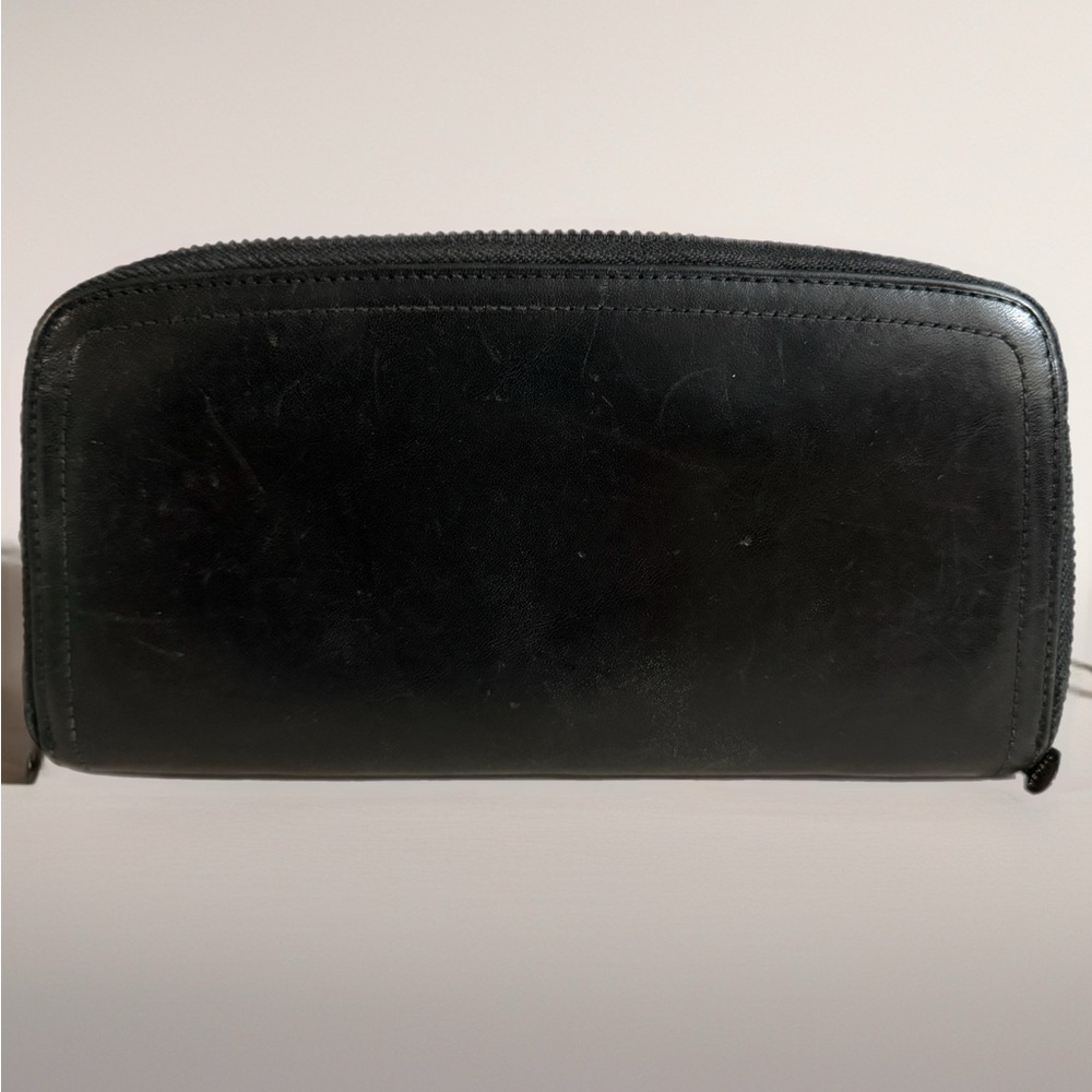 Monsac Black Leather Wallet - Picture 5 of 7